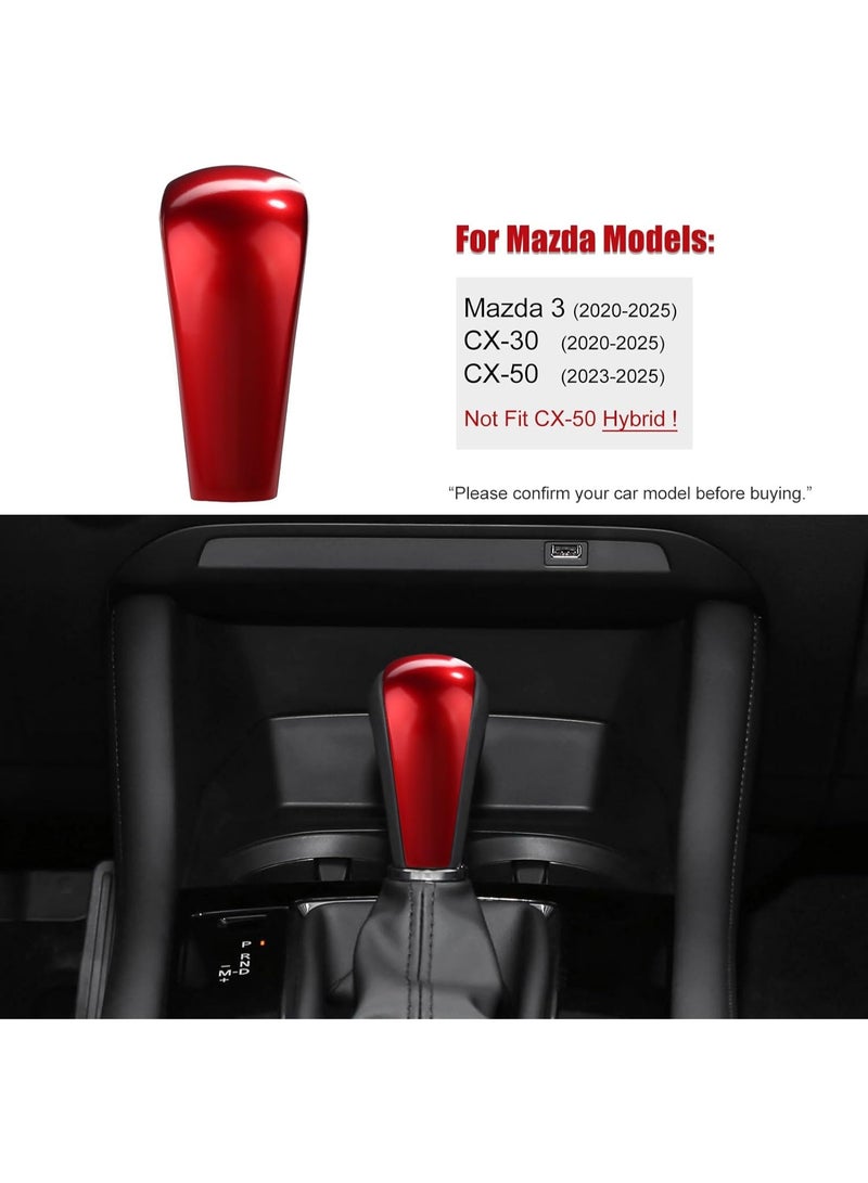 السيارات الرياضية صندوق التروس لوحة تغيير المقبض غطاء الزخرفية - الأحمر - Image 2